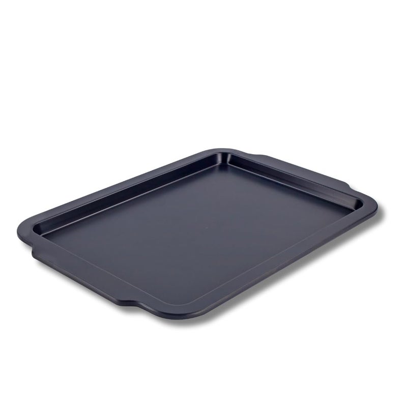Scoville Ultra Lift 40cm Baking Tray NonStick Baking Tray Flat Rectangular Baking Sheet Large Oven Tray Easy to Clean Oven Safe Up to 260C Dishwasher Safe PFOA Free Aluminium Grey
