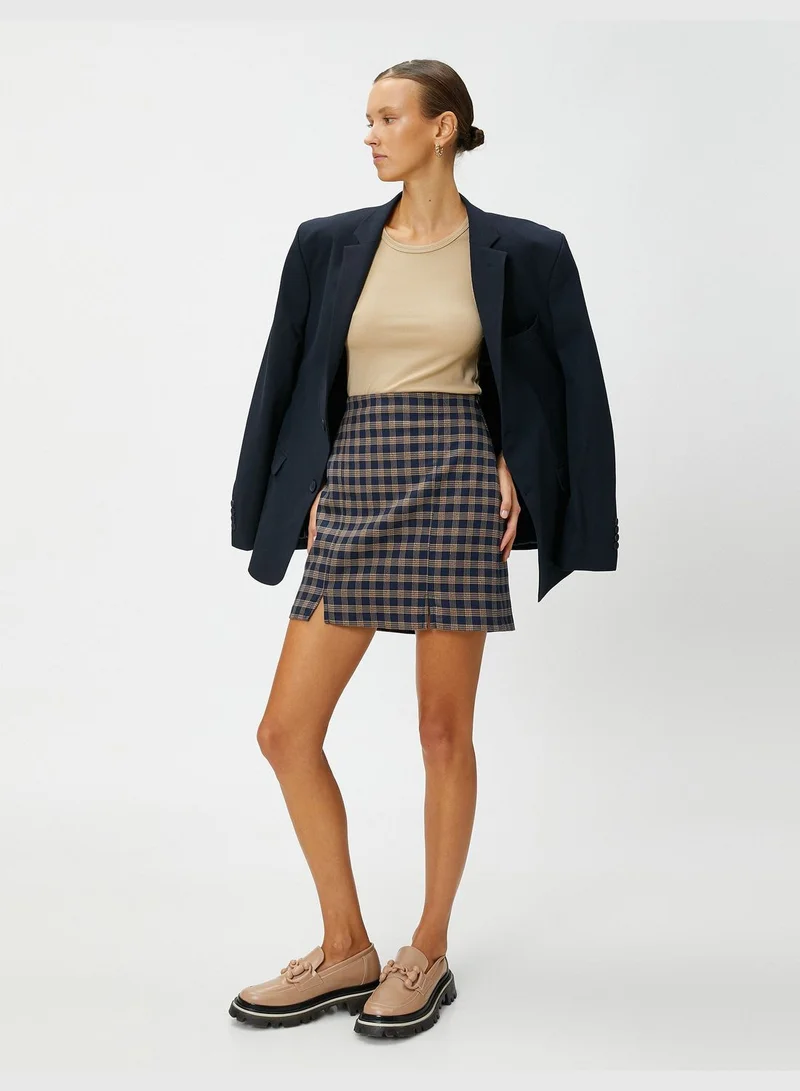 KOTON Slit Detail Mini Skirt