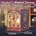 Tonecheer DIY Book Nook Kit for Adults Miniature Infinity Train Cabin Magical Vintage Carriage Model Wooden 3D Puzzle Dollhouse Booknook Decorative Bookend Gifts Magical Journey - Image 4