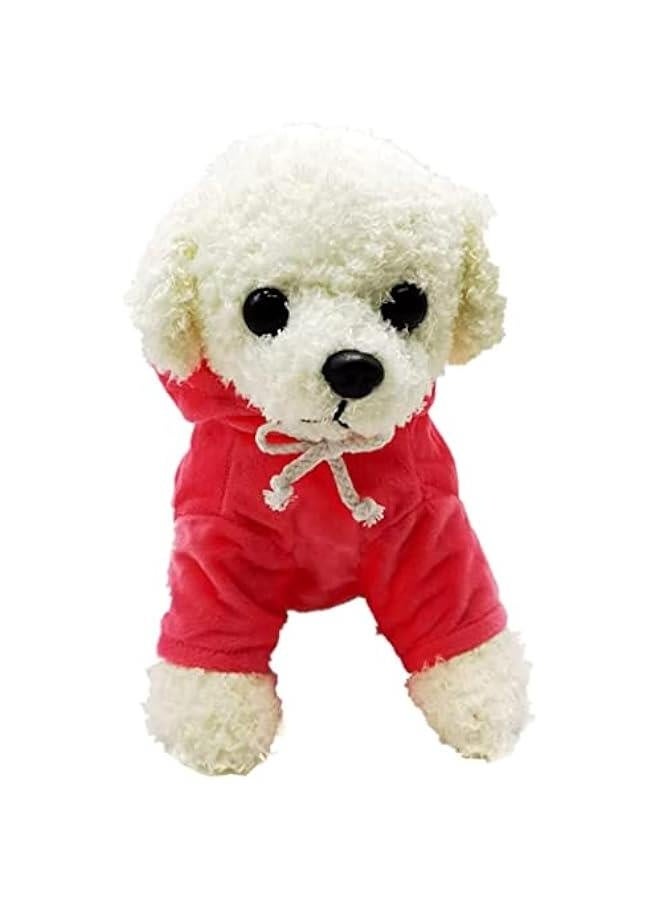 Plush Stuffed Animal Puppy Dog - Adorable Goldendoodle for Gifts, Emotional Support, Toy - Golden Brown Poodle - Ultra Soft  Realistic, 9.8 Inch 0235 (White)  - Image 4