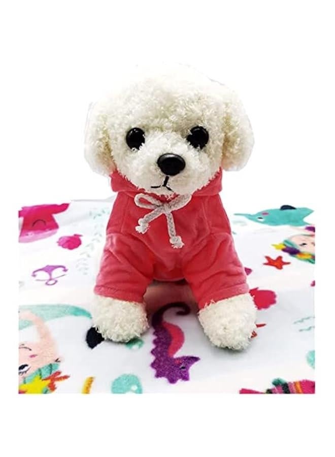 Plush Stuffed Animal Puppy Dog - Adorable Goldendoodle for Gifts, Emotional Support, Toy - Golden Brown Poodle - Ultra Soft  Realistic, 9.8 Inch 0235 (White)  - Image 5