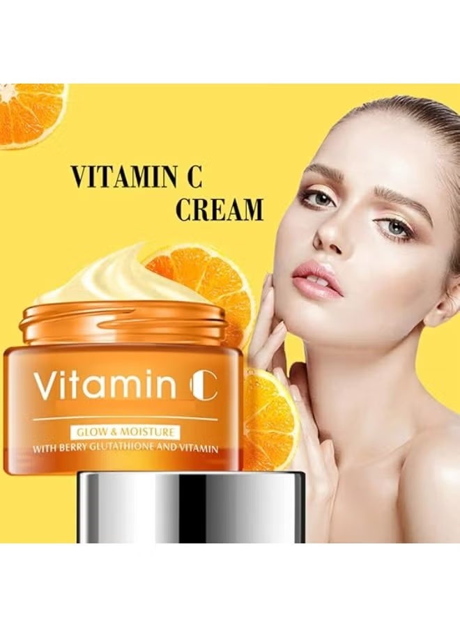 Disaar Multi-functional Vitamin C Moisturizing Cream with Hyaluronic Acid, Face Moisturizer, Brightening Cream 50ml - Image 2