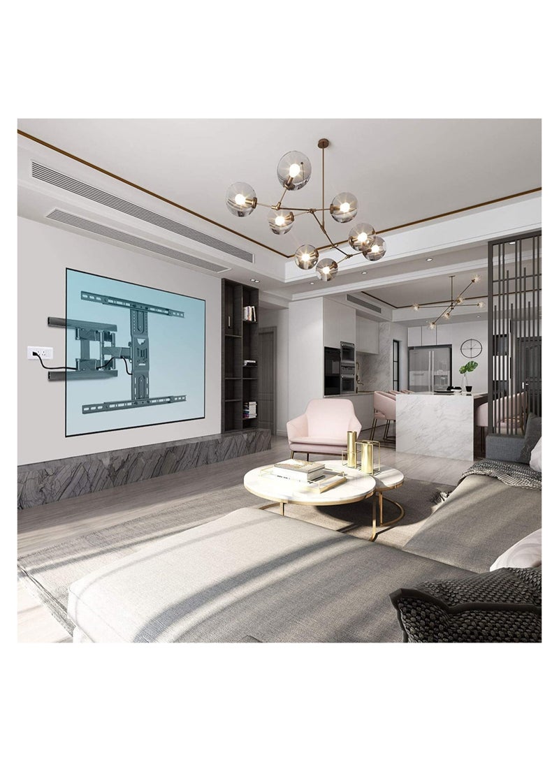 ELTRAZONE Full Motion TV Wall Mount Articulating Swivel TV Bracket for Most 45”-75 inch Flat Screen TV - Image 2