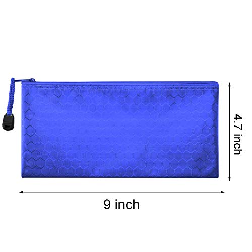 SRainbowPP 12 Pieces 12 Colors Zipper Waterproof Bag Pencil Pouch for Cosmetic Makeup Bills Office Supplies Travel Accessories and Daily Household Supplies - Image 2