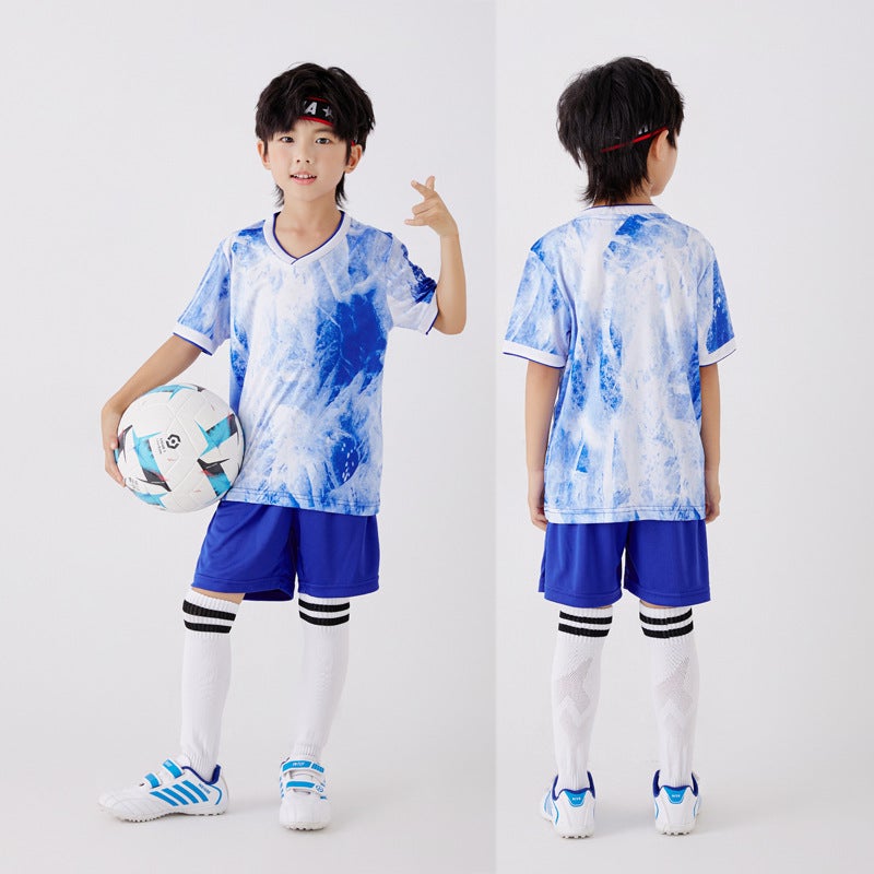 Children''s Football Uniform Set for Boys and Girls, Printed Number Short-Sleeved Sports Jersey, 2026 World Cup Fan Version Jersey - Image 1