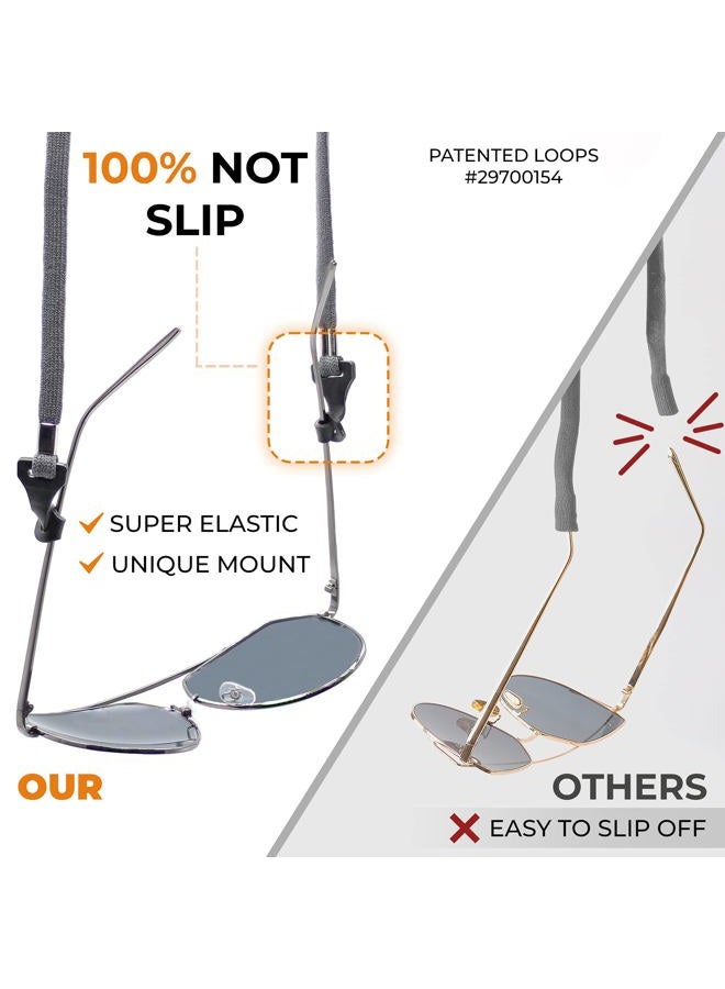 SIGONNA Eyeglass Holder Straps - 4 Premium Eyeglasses Cord for Men - Eye Glass Accessory Chain for Women - Sunglass Lanyard Around Neck - 4 Cords - Image 3