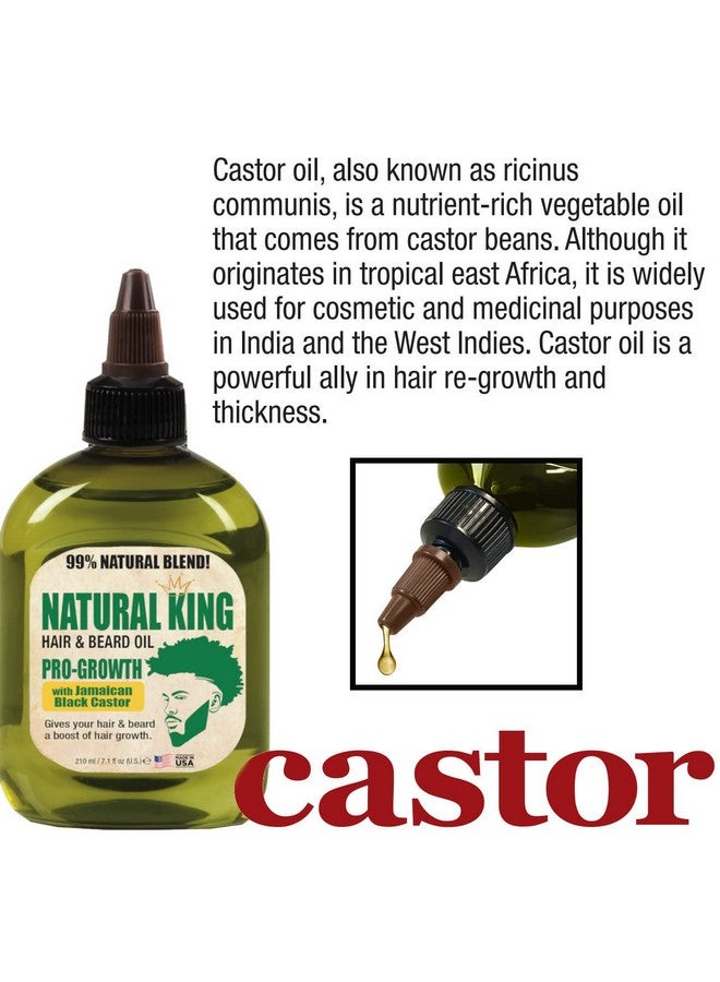 SFC Natural King Pro-Growth Hair & Beard Oil with Jamaican Black Castor Oil 7.1 oz. - Image 4