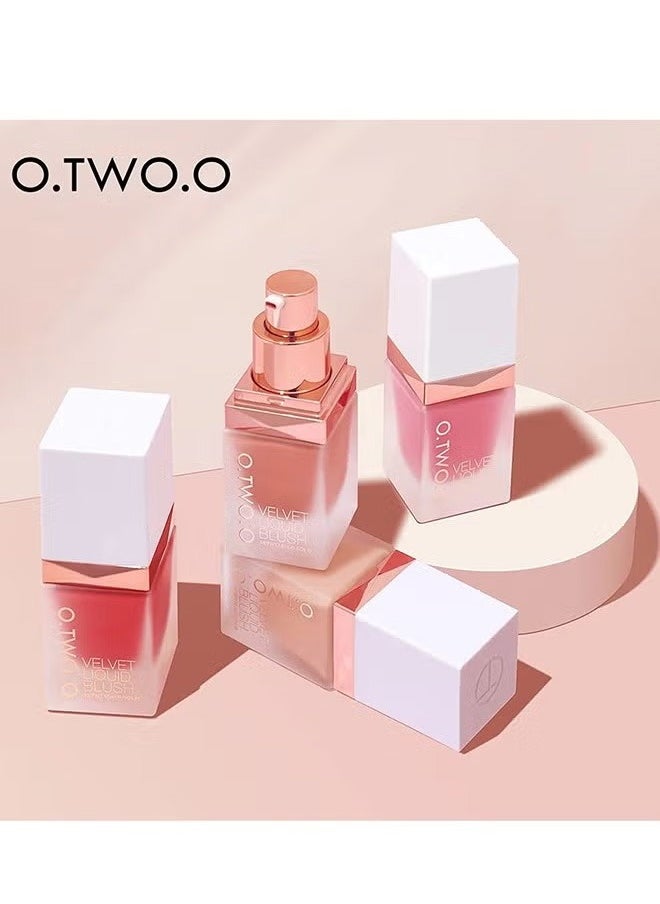 O.TWO.O O.TWO.O Natural Color Liquid Blush Silky Delicate Rouge Blush 03 Rose Bengal  - Image 5