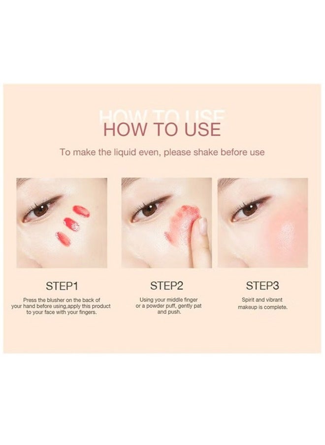 O.TWO.O O.TWO.O Natural Color Liquid Blush Silky Delicate Rouge Blush 03 Rose Bengal  - Image 2