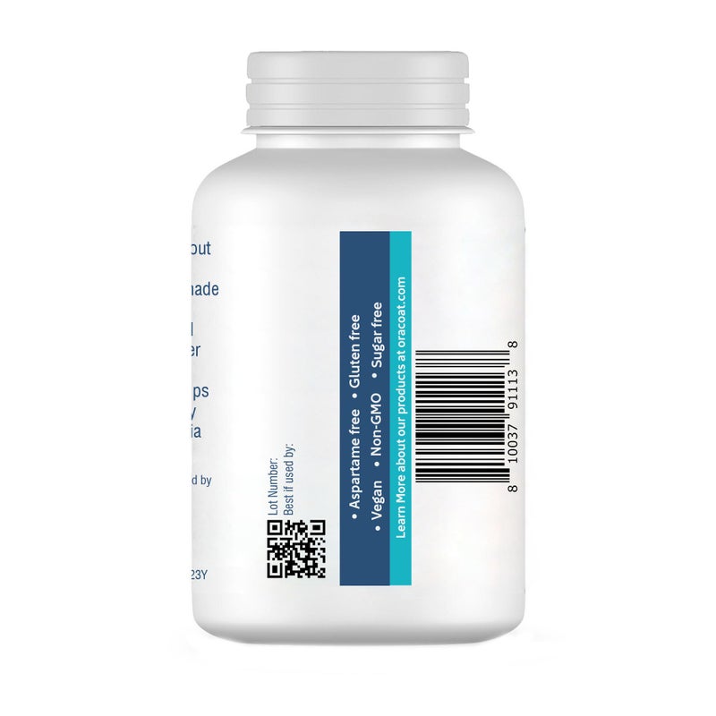 OraCoat XyliGum Dry Mouth Sugar Free Gum, 50 Piece Bottle, Spearmint Chewing Gum with Xylitol for Dry Mouth, Helps Stimulate Saliva, Breath Freshener, Supports Teeth & Gum Health - Image 3