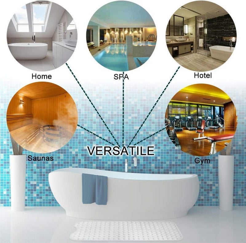 WENGTY Extra Long Bath Mats, Shower Mats Non-Slip Mats for Bathroom Home (Sky Blue (50 x 80 cm)) - Image 5