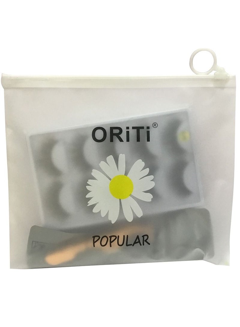 ORiTi 5 Pairs Faux 3D Mink Lashes Handmade False Lashes - Image 4