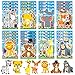 DaiUni 24 Sheets Safari Animals Make a Face Sticker Sheets for Kids Todders Activities Make Your Own Stickers for Kids Birthday Party Favor Supplies Craft - Image 2
