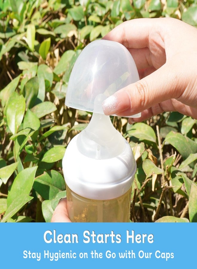 bahforam Baby Bottle Lids for Philips Avent Natural Bottles - 5 Pack BPA-Free Leakproof Caps, Soft & Durable Replacement Covers for Avent Glass/Plastic Bottles - Image 2