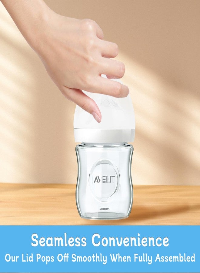 bahforam Baby Bottle Lids for Philips Avent Natural Bottles - 5 Pack BPA-Free Leakproof Caps, Soft & Durable Replacement Covers for Avent Glass/Plastic Bottles - Image 5