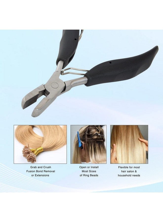 coloryoung Fusion Hair Extension Crusher Hair Extension Remove Tool For Keratin Hair Extensions Microlink Beads Tool - Image 2