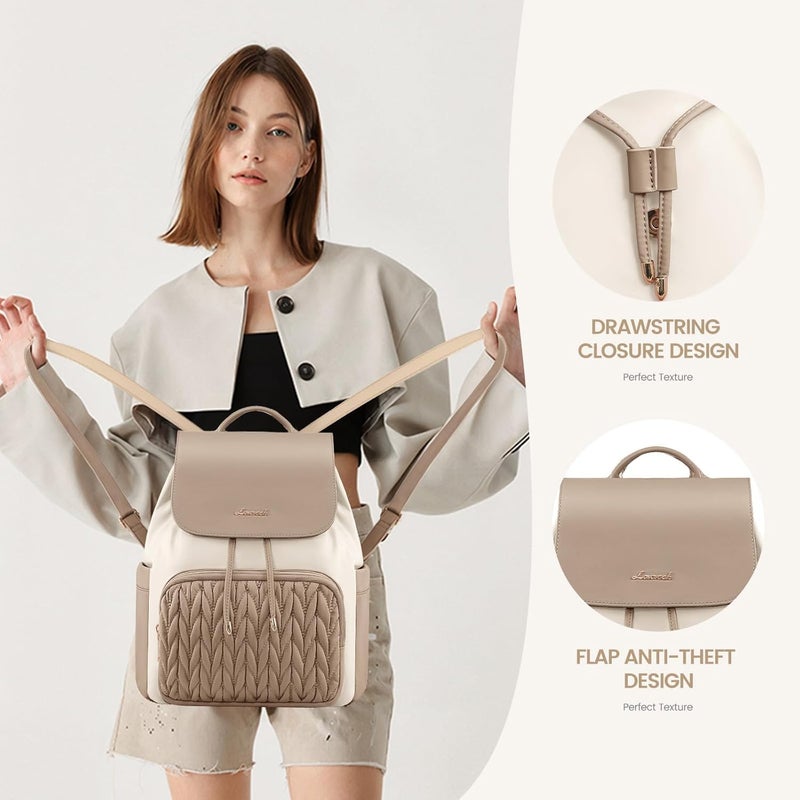 LOVEVOOK Backpack Purse for Women,Small Backpack for Women for Travel Work,Cute Backpack Daypack With Anti-theft Pocket,14 Inch Fashion Ladies Backpack for Daily College Shopping - Image 3