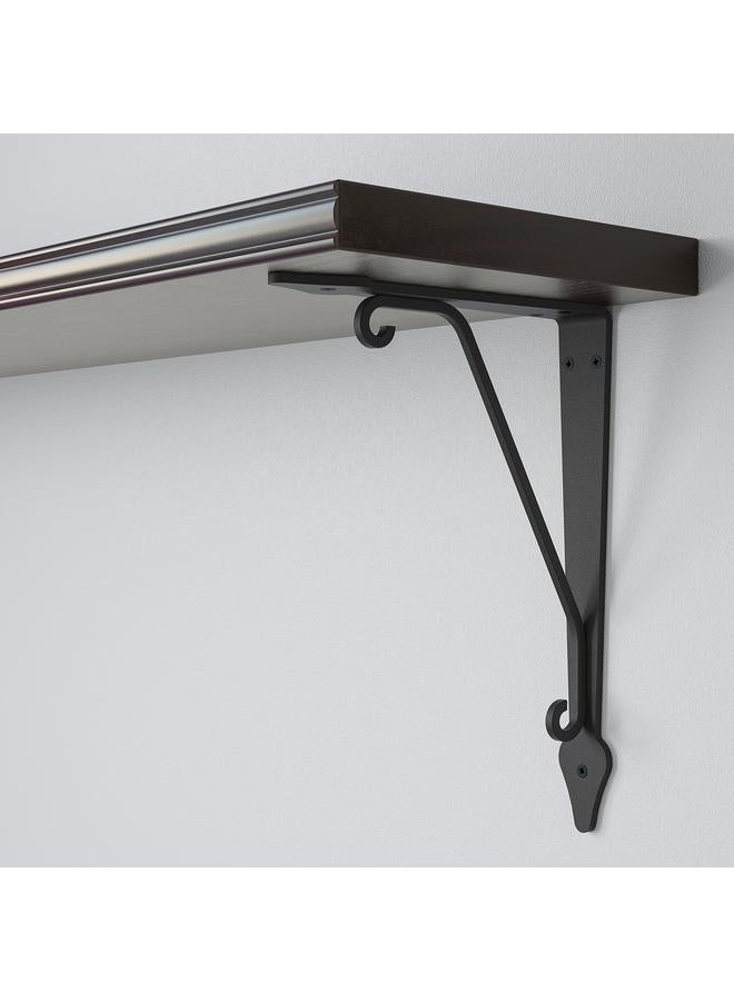 erorex Wall Shelf, Brown-Black/Anthracite, 120X20 Cm - Image 3