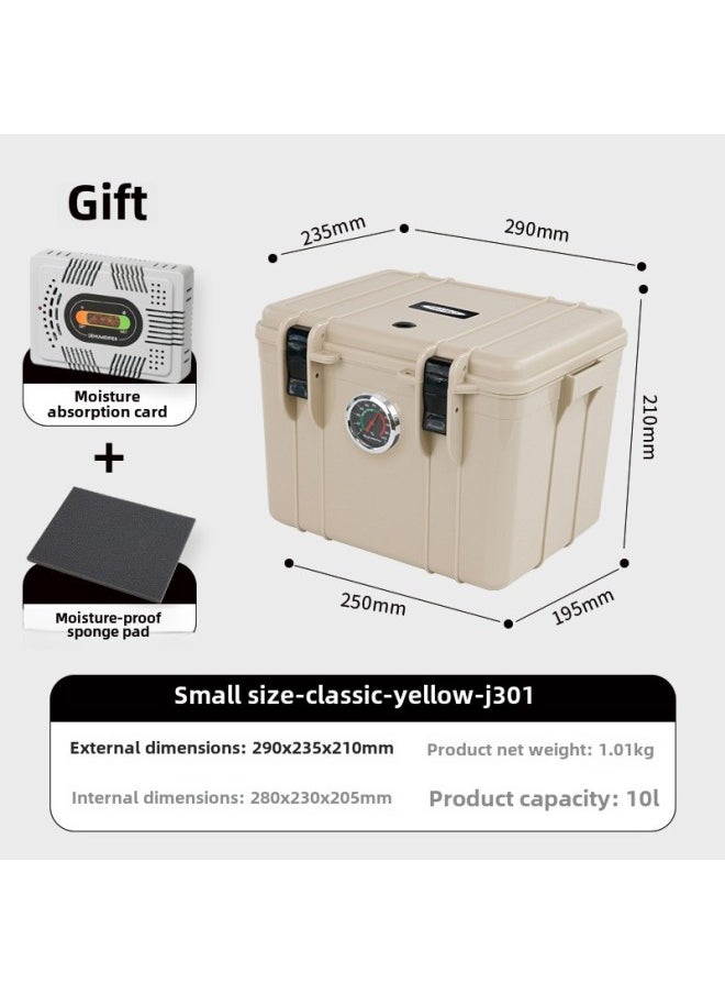 Generic Multifunctional Moisture-proof Storage Box Camera Photographic Equipment Precision Instrument Safety Protection Box Electric Hardware Toolbox-Color:J301 Small Size  Comes With Electronic Moisture Absorption Card + Sponge Pad  - Image 1