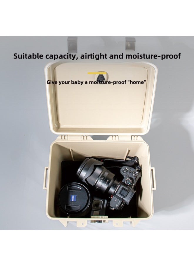 Generic Multifunctional Moisture-proof Storage Box Camera Photographic Equipment Precision Instrument Safety Protection Box Electric Hardware Toolbox-Color:J301 Small Size  Comes With Electronic Moisture Absorption Card + Sponge Pad  - Image 5