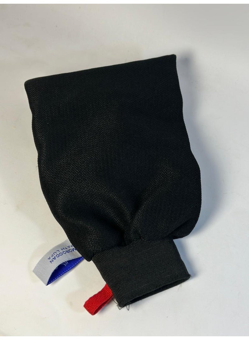 مقشر الجسم باللوفة المغربية - تصميم قفاز عملي وقابل لإعادة الاستخدام، لطيف ومناسب للبشرة الحساسة، قطعة واحدة - Image 3