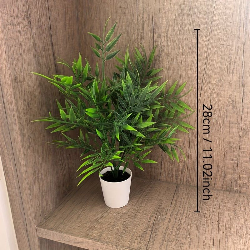 3 Piece Miniature Bonsai Set Lifelike Pine Tree Artificial Potted Plants For Desk Home Decor - Image 3
