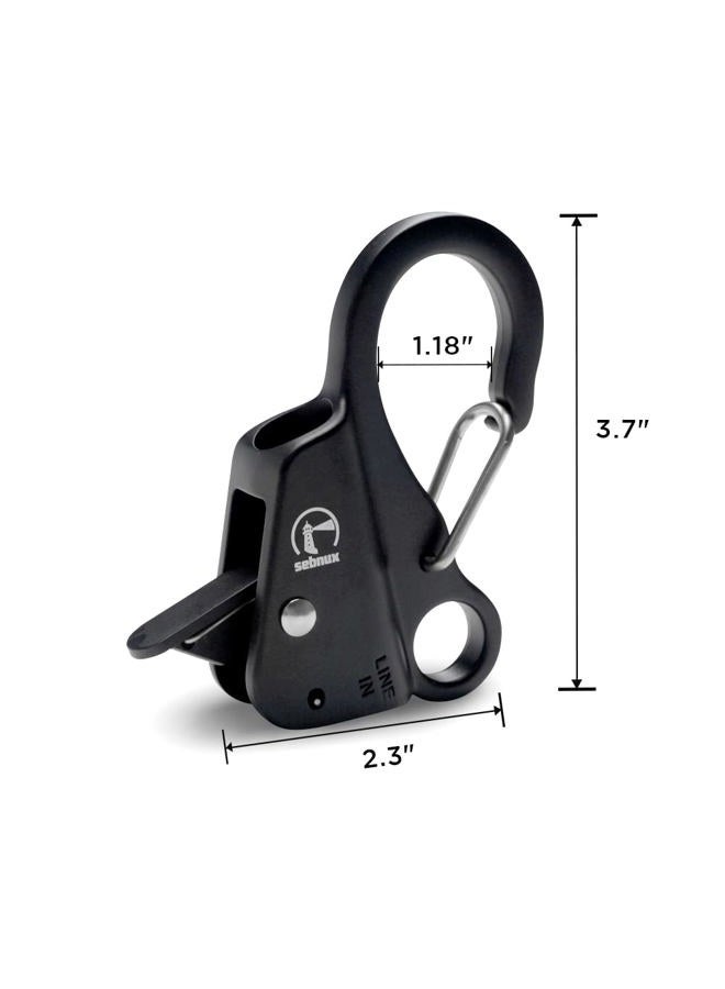 Sebnux Staines Steel Adjustable Boat Fender Clips Quick Release Hooks for Boat Bumpers Ideal for Small Boat and Pontoon (4) - Image 5