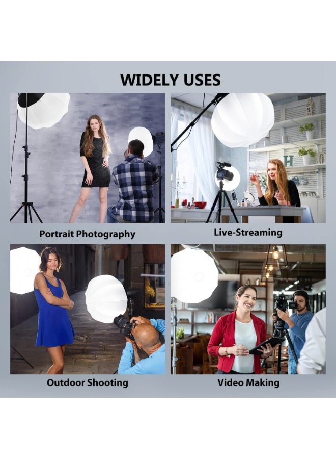 MUNTAQI طقم إضاءة تصوير احترافي 400 واط مع صندوق ناعم QX 65 سم وحامل قابل للتعديل – ضوء LED قابل للتعتيم من 2700K إلى 6500K لتسجيل الفيديو، يوتيوب، تيك توك، فيسبوك، البث المباشر وتصوير الاستوديو - Image 4