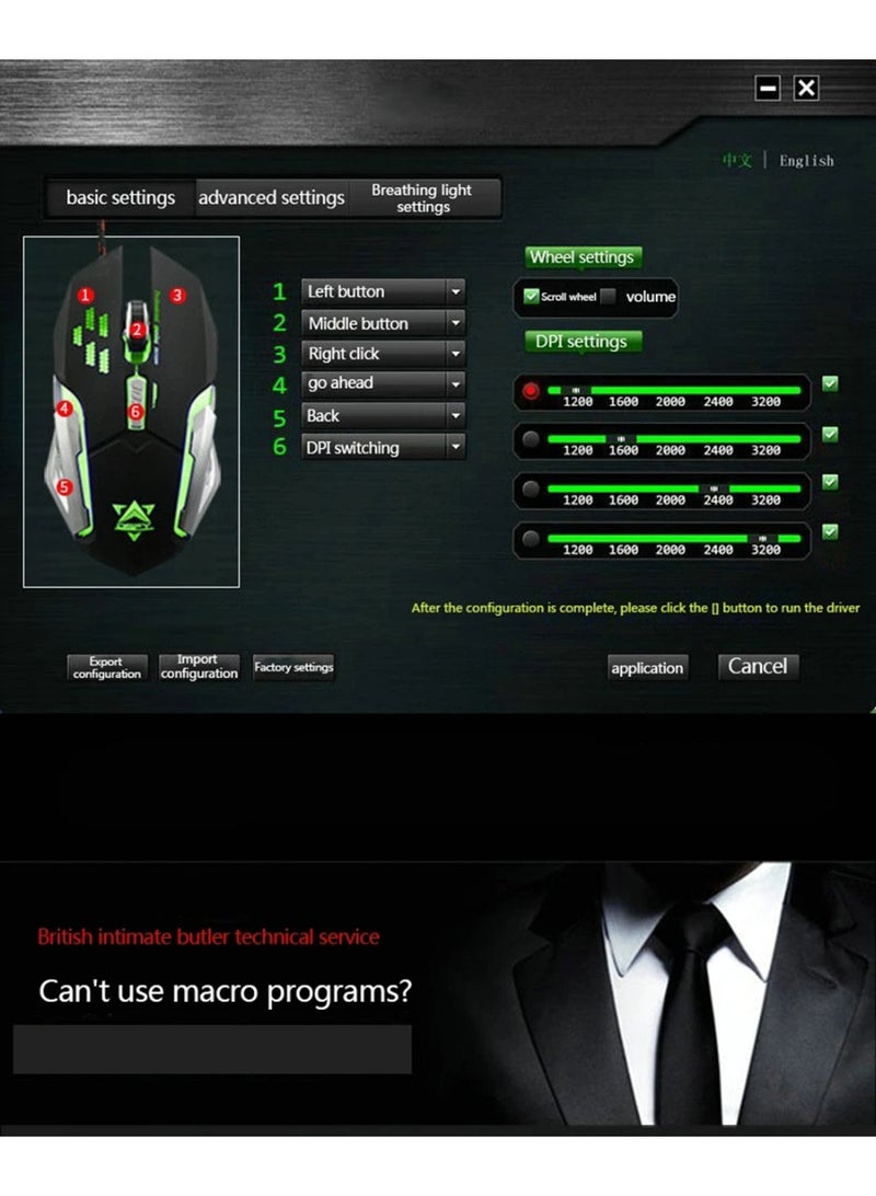 K33 wired backlit keyboard and mouse set metal panel CL LOL luminous gaming keyboard 19 keys mouse gamer - Image 5