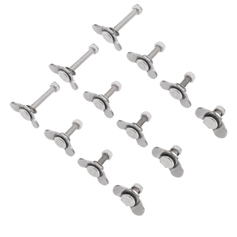 L Track Double Lug Threaded Stud Nut Fitting Tie Down Mounting Bolts for Truck Bed Trailer Cargo Control Pickup RV ATV - Image 5