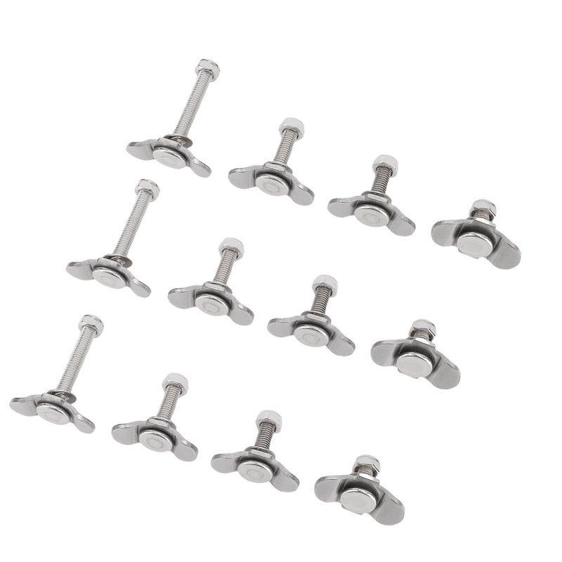 L Track Double Lug Threaded Stud Nut Fitting Tie Down Mounting Bolts for Truck Bed Trailer Cargo Control Pickup RV ATV - Image 4