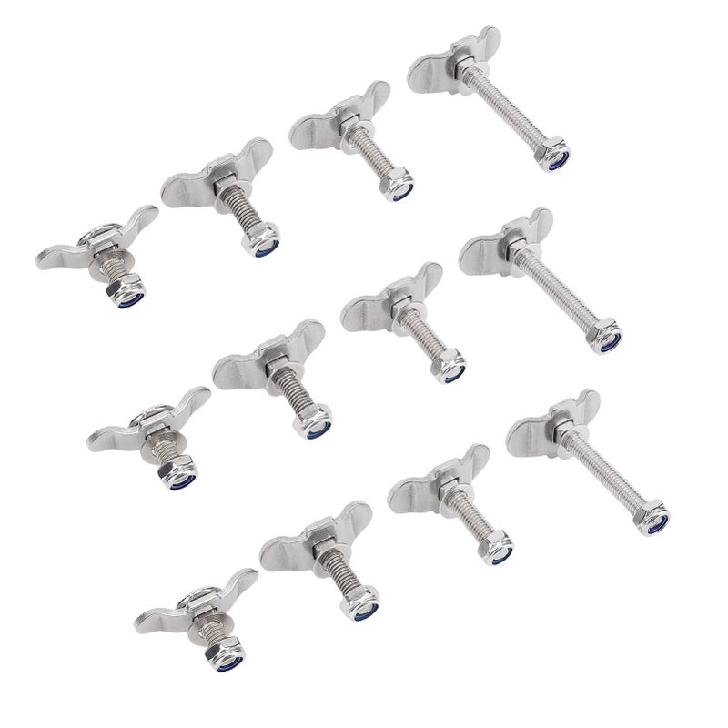 L Track Double Lug Threaded Stud Nut Fitting Tie Down Mounting Bolts for Truck Bed Trailer Cargo Control Pickup RV ATV - Image 2