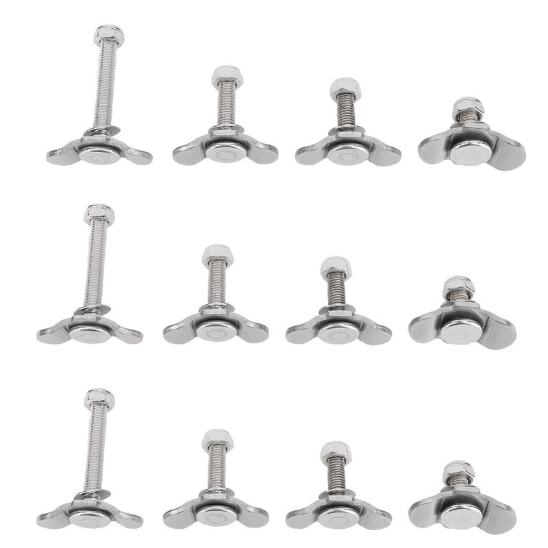 L Track Double Lug Threaded Stud Nut Fitting Tie Down Mounting Bolts for Truck Bed Trailer Cargo Control Pickup RV ATV - Image 1