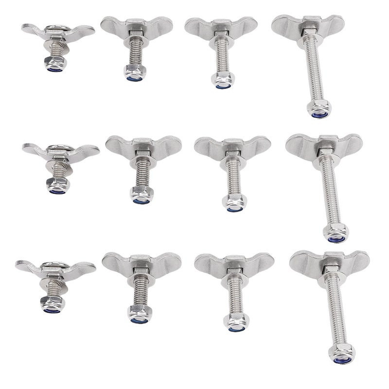 L Track Double Lug Threaded Stud Nut Fitting Tie Down Mounting Bolts for Truck Bed Trailer Cargo Control Pickup RV ATV - Image 3