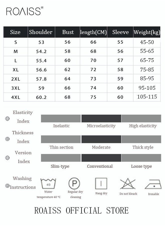 roaiss Men's Denim Jacket Autumn Winter Jeans Jackets Hip Hop Male Streetwear Varsity Coat  - Image 3