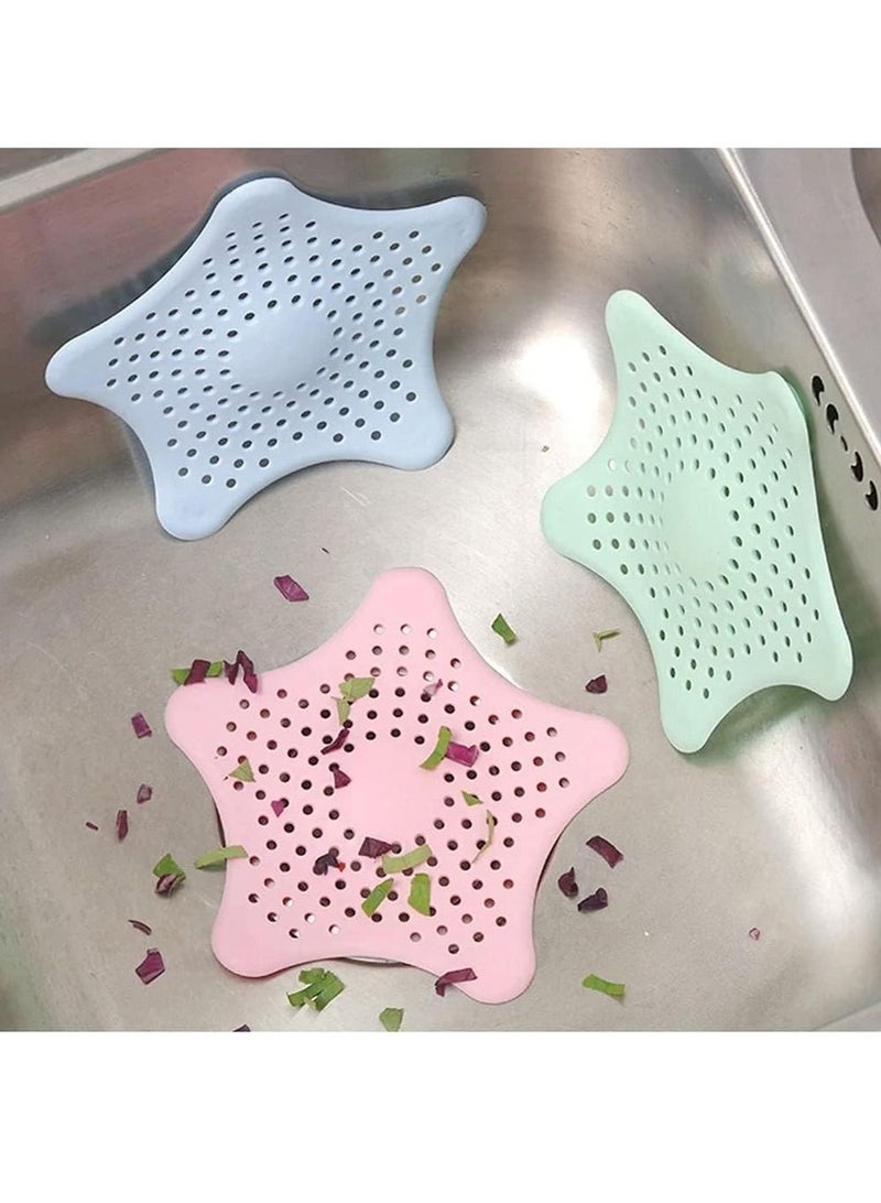 Rubik Drain Hair Catcher Durable Silicone Hair Stopper Filter Trap, Kitchen Sink Strainer for Bathroom Shower Bathtub and Kitchen (sky blue)  - Image 5