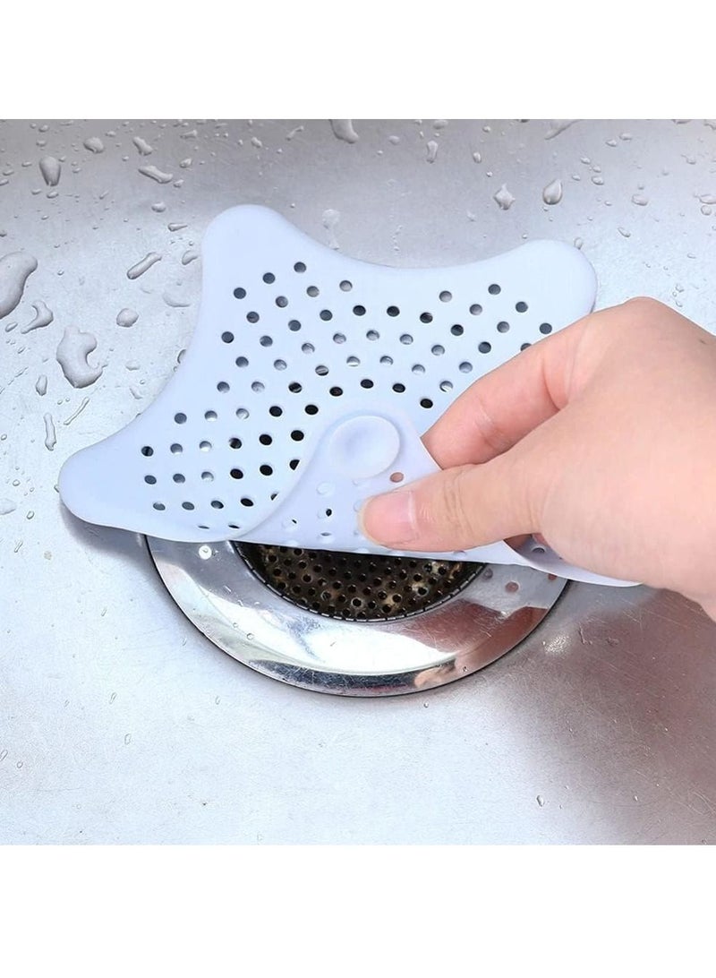 Rubik Drain Hair Catcher Durable Silicone Hair Stopper Filter Trap, Kitchen Sink Strainer for Bathroom Shower Bathtub and Kitchen (sky blue)  - Image 2