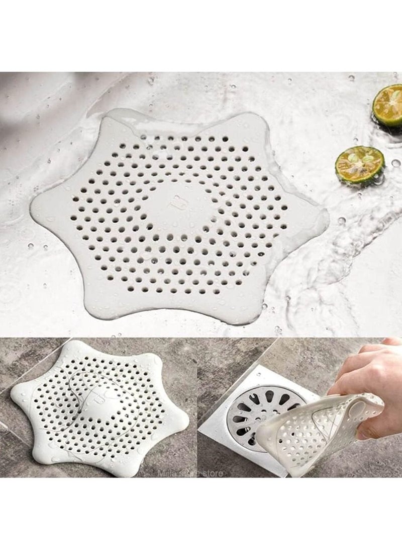Rubik Drain Hair Catcher Durable Silicone Hair Stopper Filter Trap, Kitchen Sink Strainer for Bathroom Shower Bathtub and Kitchen (sky blue)  - Image 3