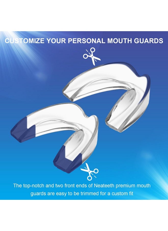 Mouth Guard For Clenching Teeth At Night, Upgraded Night Guards For Teeth Grinding, Pack Of 8 Moldable Mouth Guard Stops Bruxism And Teeth Clenching 2 Sizes With Two Travel Cases