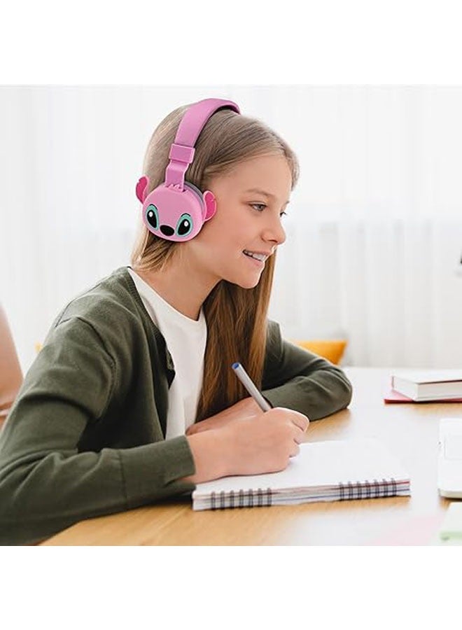 General Wireless bluetooth headphones for kids, cute noise cancelling headphones with microphone/TF card, foldable headphones for kids, teens, girls, school, mobile phones, tablets  - Image 3
