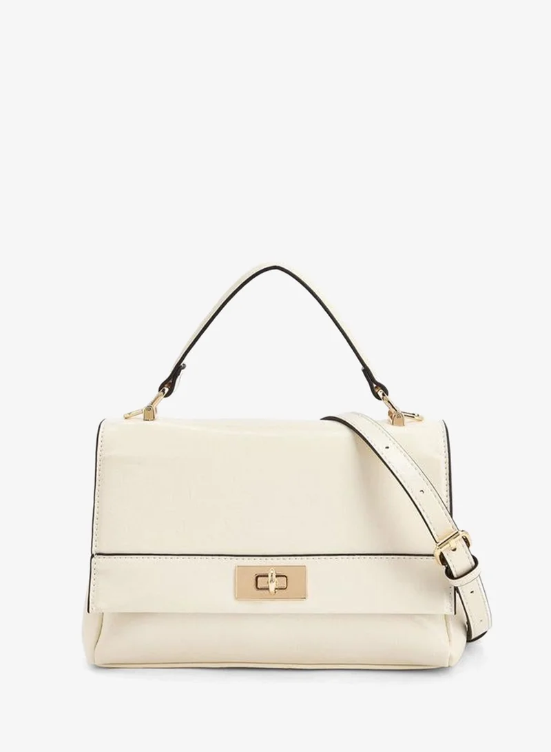 بابريكا Solid Satchel Bag With Detachable Strap