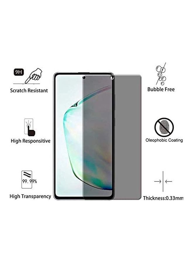 ICS Tempered Glass Screen Protector For Samsung Galaxy S10 Clear/Black - Image 2