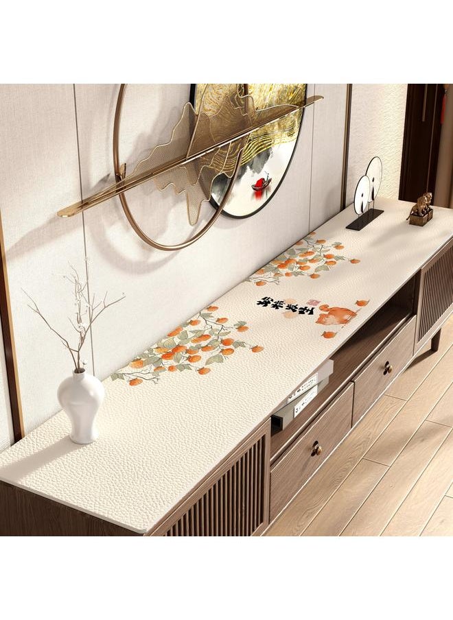 Bluejw - TV Cabinet Protective Mat New Chinese Shoe Cabinet Countertop Anti-Dirty Mat Light Luxury High-Level Entrance Sideboard Dispable Tablecloth - Image 1