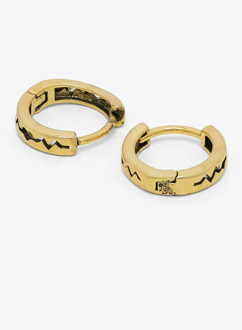 Seventy Five Textured Hoop Earrings