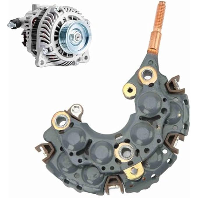 Bonbela Alternator Rectifier, Arrowhead and More, Voltage Regulator, Heat Sink, Replacement for Accord with Material Aluminum Alloy, Fitment for Celica, J N Automotive - Image 2
