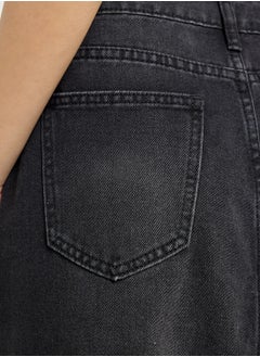 Ginger Denim Midi Skirt With Slit  - Image 5