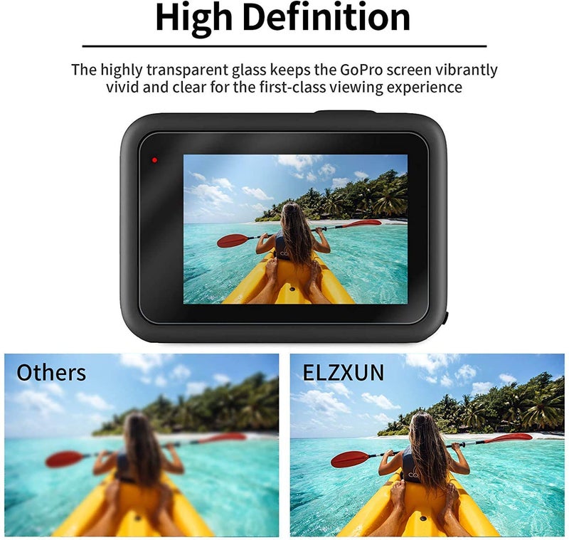 Action Pro 9H Screen Protector Compatible With Gopro Hero- 9, Hd Clear, Anti-Scratch, High Definition Front & Back Screen Protector (Pack Of 3) - Image 3