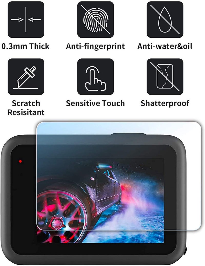 Action Pro 9H Screen Protector Compatible With Gopro Hero- 9, Hd Clear, Anti-Scratch, High Definition Front & Back Screen Protector (Pack Of 3) - Image 2