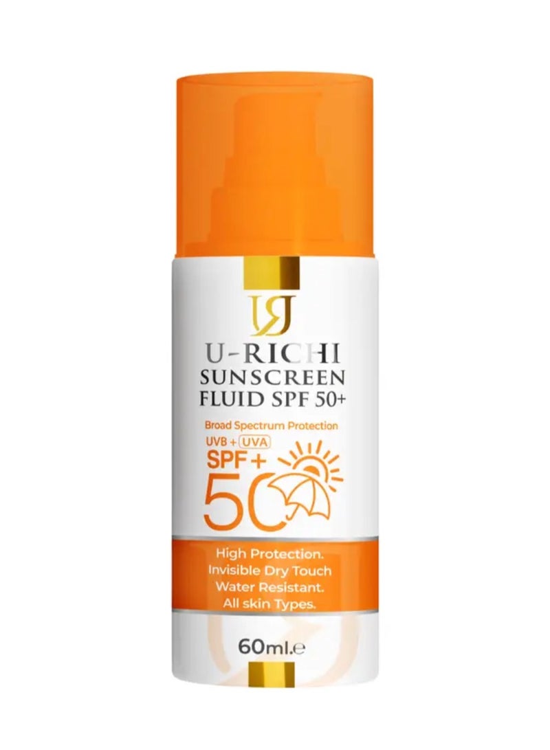 U-RICHI SUNSCREEN FLUID SPF 50+ 60ml