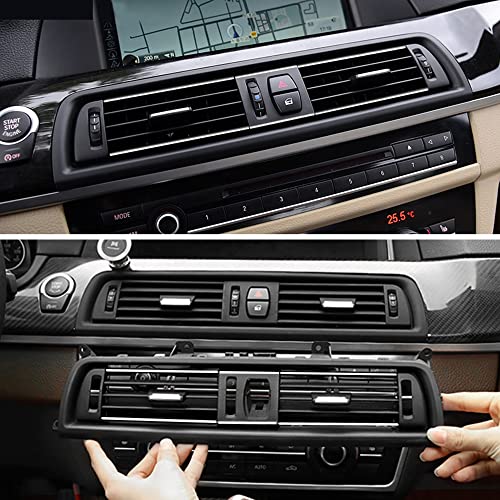 CHUANGHUI For BMW 5 Series F10 F11 2011-2016 Air Condition AC Vent, Center Air Vent Replacement Cover Console Dashboard Air Vent Grille 520i 528i 530i 535d 535i 550i (Front) - Image 2